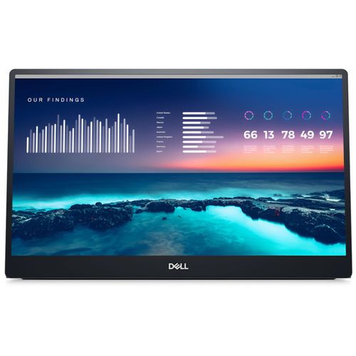 Dell P1424H - Écran LED - 14" - portable - 1920 x 1080 Full HD (1080p) - IPS - 300 cd/m² - 700:1 - 6 ms - 2xUSB-C - BTO - avec 3 ans de service d'échange avancé et garantie matérielle limitée