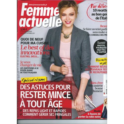 Femme Actuelle Du 23 Septembre 2013, Jean-Marie Bigard Et Lola Marois, Nathalie Rykiel, M.Pokora, Lynda Lemay N° 1513