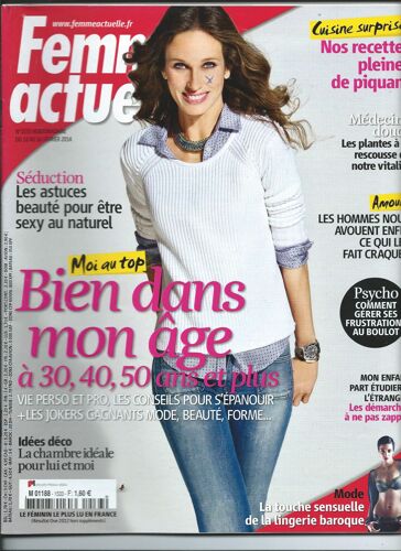 Femme Actuelle Du 10 Février 2014, Kate Winslet, Oldelaf, Madonna Et David, N° 1533