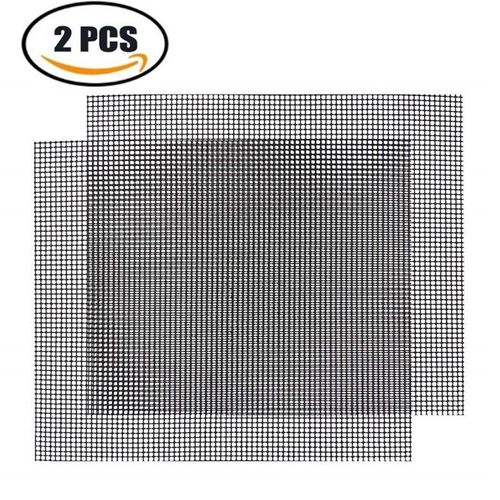 Grille Barbecue, Tapis de Cuisson Réutilisable et Découpable Grille Anti-adhésif pour Yaourtières Barbecue Four Cuisson 2pc (42*36cm)