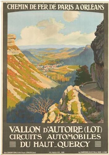 Affiche Vallon D'autoire Lot