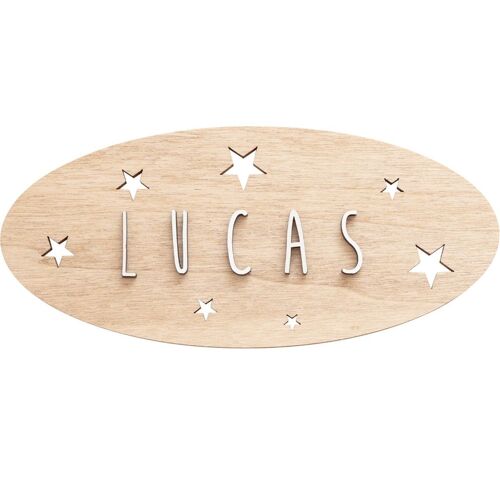Plaque Décorative Personnalisable - Etoiles