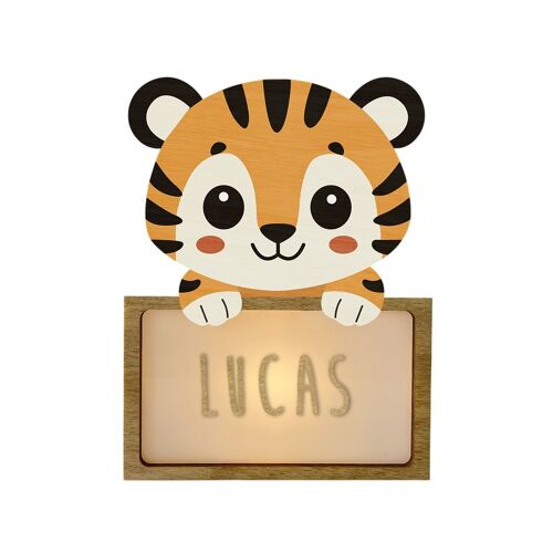 Lampe À Poser Personnalisable - Tigre