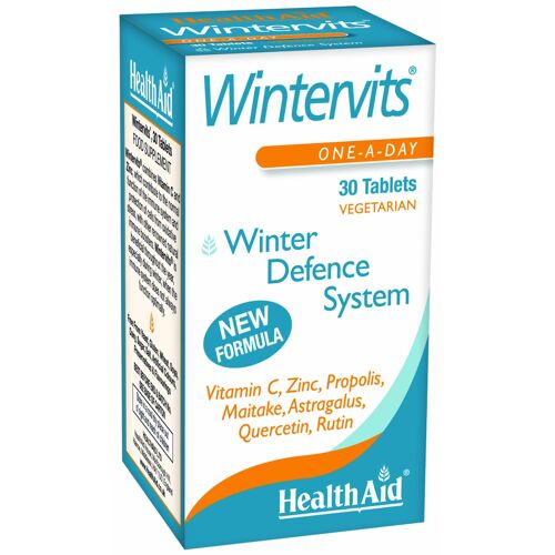 Health Aid Wintervits (Vitamin C, Zinc, Propolis, Maitake And Others) , 30 Comprimés 