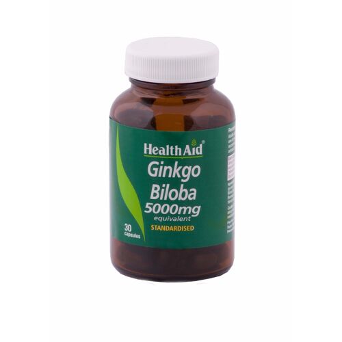 Health Aid Ginkgo Biloba Extract (Gb 5000) - Standardised , 30 Bouchonsules 