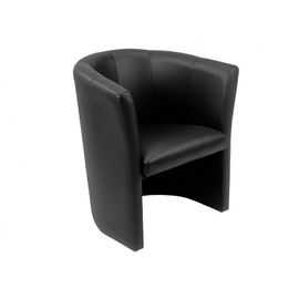 Fauteuil Cabriolet Noir En Simili Design Contemporain - Cabri
