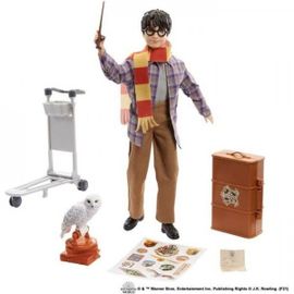 Harry Potter - Coffret Collector Quai 9 3/4, Avec Poupée Et Chouette Hedwige, Bagages Et Accessoires - Poupée Mannequin - Des