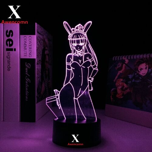 Lampe Led 3d Thème Anime Overlord Narberal Gamma, Veilleuse Décorative Pour Chambre À Coucher, Cadeau D'anniversaire Pour Enfant, Lampe De Table Pour Homme