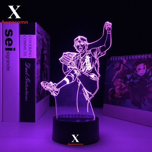 Lampe 3d Led En Diamant Acrylique, Thème Ace Of Diamond, Eijun, Pour Chambre À Coucher, Cadeau D'anniversaire