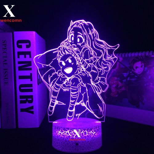 Lampe Led En 3d, Thème My Hero Academia Million Et Eri, Pour Chambre À Coucher, Décoration, Cadeau D'anniversaire, Veilleuse
