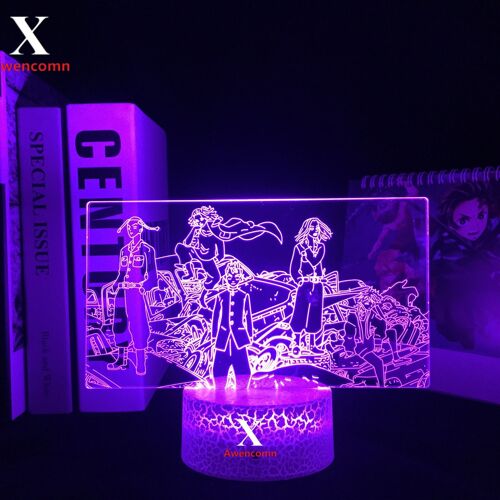 Lampe Led 3d À L'effigie De Tokyo Vengeance, Luminaire Décoratif D'intérieur, Idéal Pour Une Chambre À Coucher Ou Un Bureau, Idéal Comme Cadeau D'anniversaire