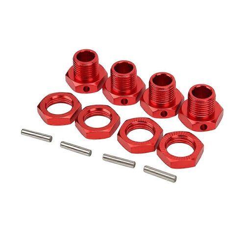 4pcs Roue Hexagonale Pilote 17mm Métal Roue Hexagonale Coupler Pièces De Mise À Niveau Pour Voiture Redcat 1/8 Rc, 2