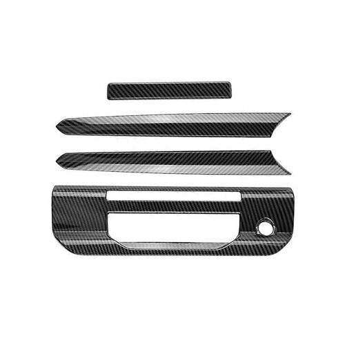 Pour Ranger 2023 Voiture Poignée Arrière Couverture Garniture Coffre Autocollant Décoratif Accessoires - Fibre De Carbone Abs