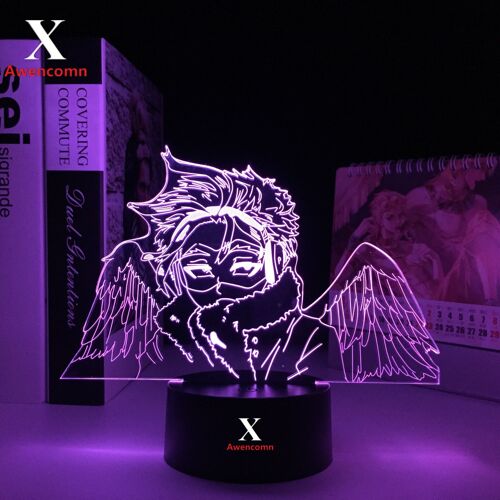 Lampe Led My Hero Academia Hawks Pour Chambre À Coucher, Décoration Pour Enfant, Cadeau D'anniversaire, Gadget Manga, Livraison Directe, Veilleuse