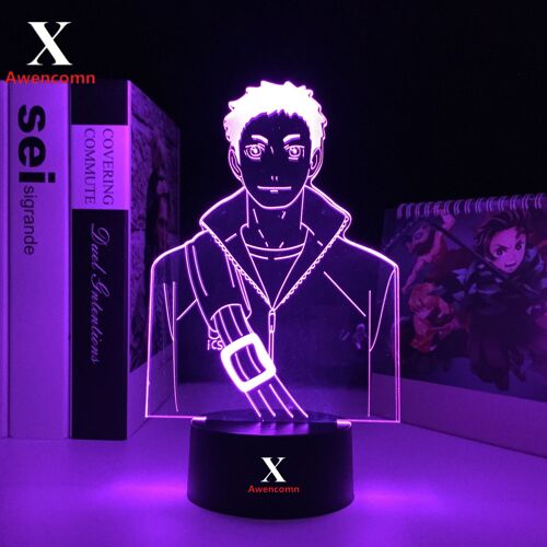 Veilleuse Led 3d De Dessin Animé Haikyuu, Lumière Pour Enfants, Cadeau D'anniversaire, Décoration De Chambre D'enfant, Lampe De Daichi De Haikyuu