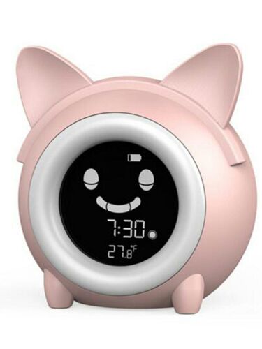 Réveil numérique pour enfants, horloge de sommeil, veilleuse colorée, avec minuterie de température, pour chambre à coucher