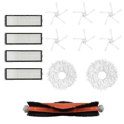 Brosse principale de remplacement Brosses latérales Filtres HEPA compatibles pour W10 W10Pro Accessoire d'aspirateur