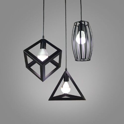 Plafonnier Suspendu Au Design Géométrique Rétro, Luminaire Décoratif D'intérieur, Idéal Pour Une Salle À Manger, Une Chambre À Coucher, Un Magasin Ou Un Bar 20