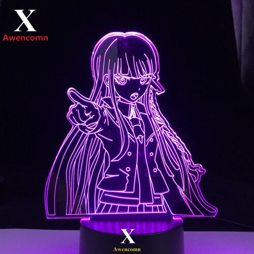 Lampe Led 3d, Veilleuse Kyoko Kirigiri, Pour Décor De Chambre, Cadeau Pour Enfants, Table En Acrylique