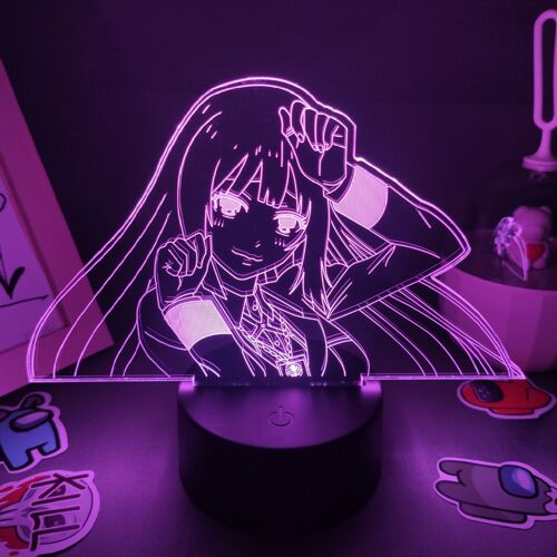 Lampe Led 3d En Forme De Lave, Cadeau Idéal Pour Un Ami, Anime Kakegurui, Yumeko Jabami, Décoration De Table De Chevet Pour Chambre D'enfant