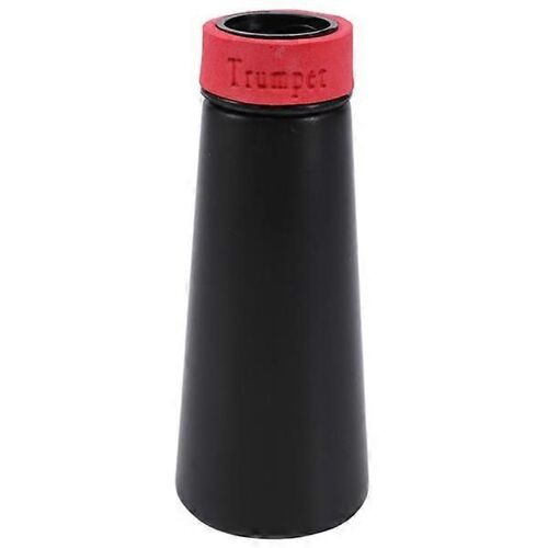 Mini Trompette Droite Muter Pratique Muet Trompette Embouchure Entraîneur Mute Pour Débutants, Noir