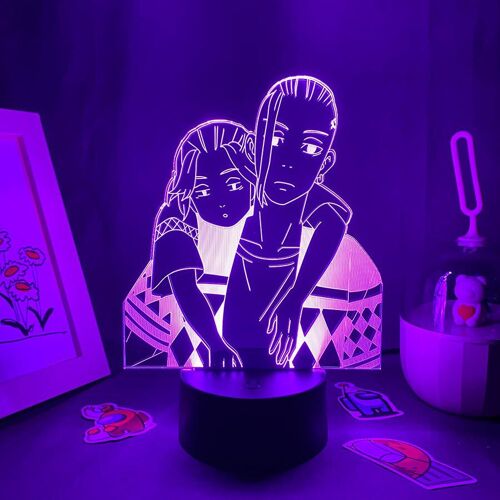 Lampe De Lave Néon 3d Led, Personnage De L'anime Tokyo Vengeance Mikey, Veilleuse Kawai, Décoration De Chambre À Coucher, Cadeau D'anniversaire De Noël, Manga
