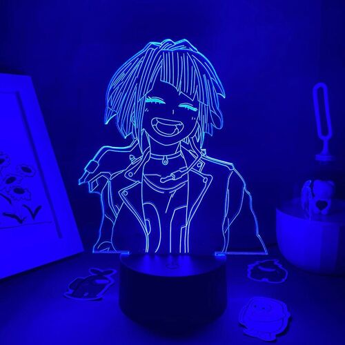 Lampe Led 3d Colorée À L'effigie De Keuka Jirou, Cadeau Idéal Pour Une Amie, Luminaire Décoratif De Chambre À Coucher, Manga My Hero Academia Otaku