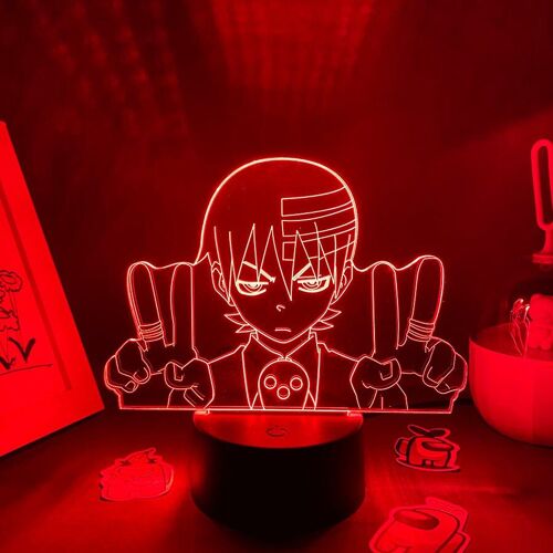 Anime Mangeur D'âmes Mort L'enfant 3d Led Lave Lampe De Table De Chambre À Coucher Décoration Colorée Otaku Cadeau Âme Manga Figure Petite Veilleuse
