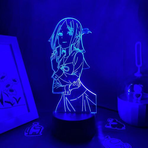 Veilleuse Led En 3d Anime Kaguya-Sama, Amour Is War, Cadeau Pour Amis, Lampe En Lave Otaku, Décoration De Chambre À Coucher, Figurine Manga Kaguya Shinomiya