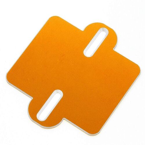 Plaque De Montage Esc Pour 1/8 Arrma 1/7 1/8 Truck Upgrade Parts Accessories Orange