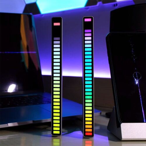 Bande Lumineuse Led Rgb Colorée, Contrôle Du Son, Capteur De Lumière, Lumière D'ambiance, Lumière D'ambiance, Musique, Économie D'énergie, Usb