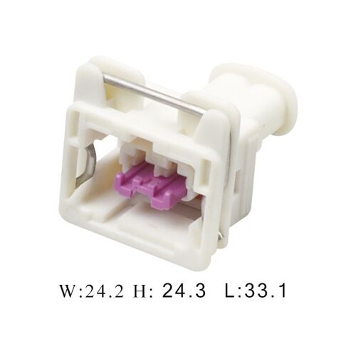 Aptiv 240pc02s900 Connecteur Automobile - 2 Voies - 1 Rangées - Blanc/Violet