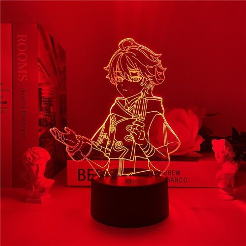 Veilleuse À L'effigie Des Personnages De Chongyun, Design 3d, Luminaire Décoratif D'intérieur, Idéal Pour La Chambre D'un Enfant Ou Comme Veilleuse