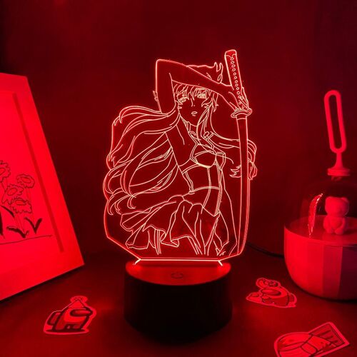Lampe Led 3d En Lave Otaku, Veilleuse À L'effigie De Yuno Gasai, Anime Future Diary, Cadeau D'anniversaire Pour Amis, Décoration De Table De Chambre À Coucher