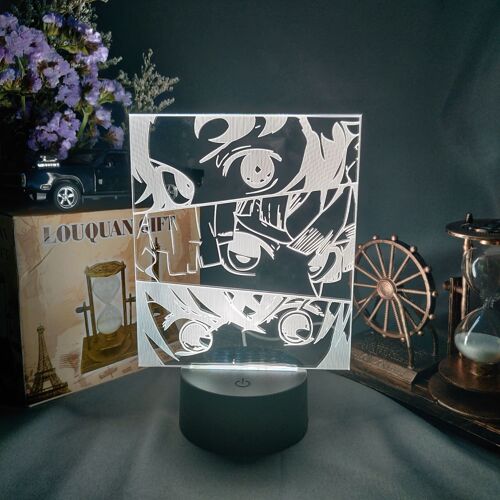 Veilleuse 3d En Acrylique, Anime Demon Slayer, Kimetsu No Yaiba, Veilleuse Otaku, Lampe Sur La Table De La Chambre À Coucher, Décor Kawaii Pour Salle De Jeu