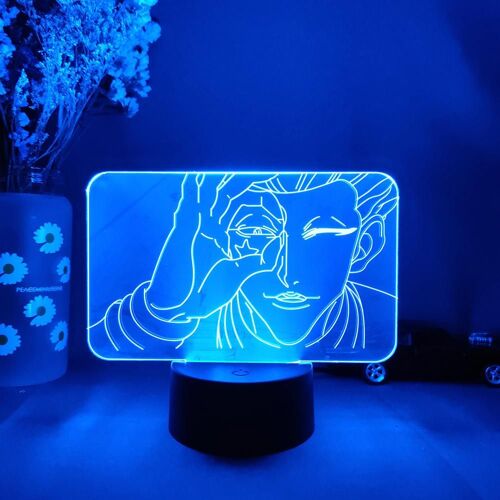 Lampe De Nuit Dessin Animé Japonais Hunter X Hunter Hisoka Image, Ventilateur Otaku Hxh, Nouveauté, Cadeau Lumineux, Décor De Chambre À Coucher Sur La Table