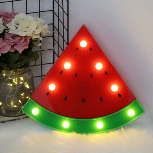 Guirlande Lumineuse Led Verre À Vin Pastèque Pour Enfants, Guirlande Lumineuse Féerique, Lampe De Table Pour Chambre À Coucher, Décoration De Fête D'anniversaire Ou De Mariage