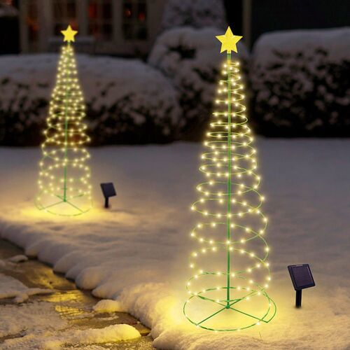 Guirlande Lumineuse Led Solaire Imperméable, Décoration D'arbre De Noël, Nouvel An, Jardin, 2022