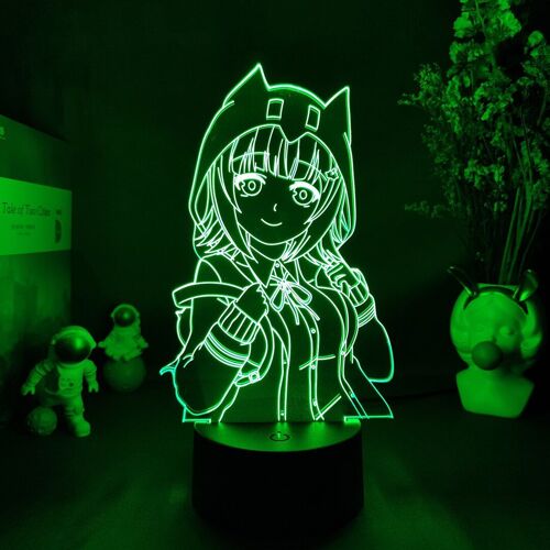 Lampe Figurine Pour Femmes, Personnage Harajuku, Veilleuse Décorative Pour Chambre À Coucher, Salle De Jeux, Cadeau De Noël Cool, Chiaki Nanami