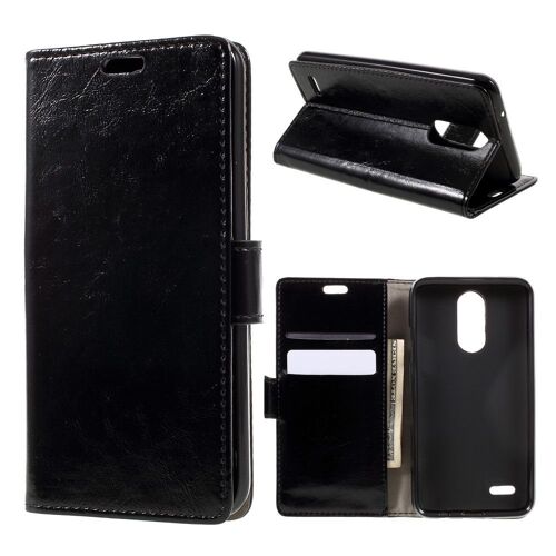 Etui type portefeuille noir LG K4-2017 rabat latéral fonction stand