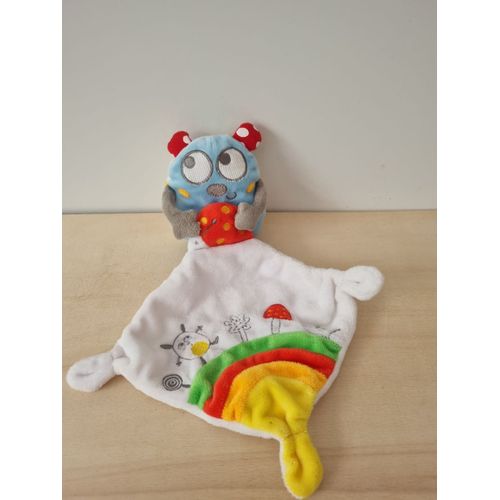 Doudou Coccinelle Multicolore Pommette