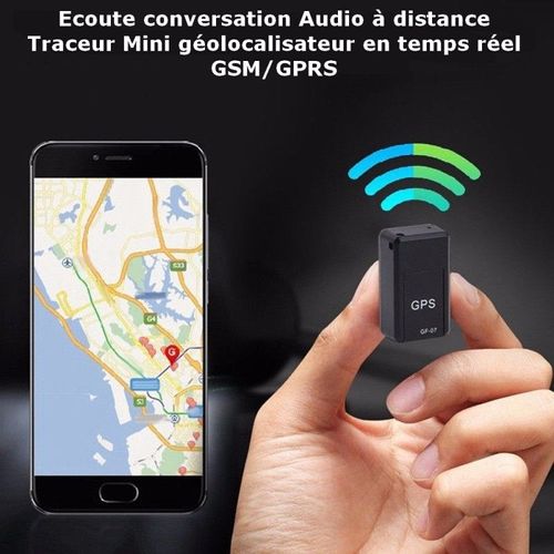 Ecoute Conversation À Distance - Traceur Mini Géolocalisateur En Temps Réel Gsm/Gprs (Gf07)