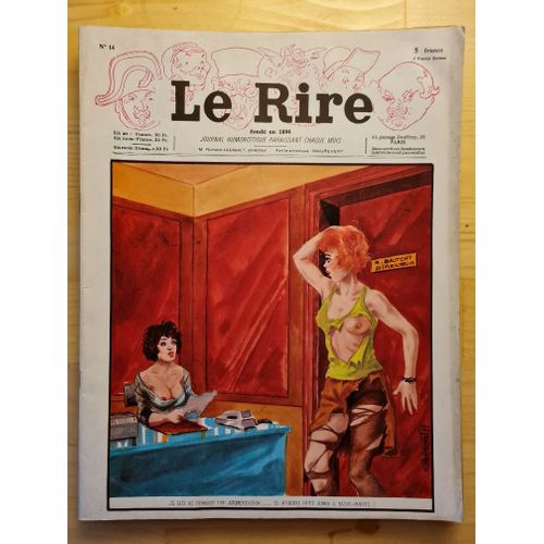 Le Rire Journal Humoristique Paraissant Chaque Mois - N°14 De 1978