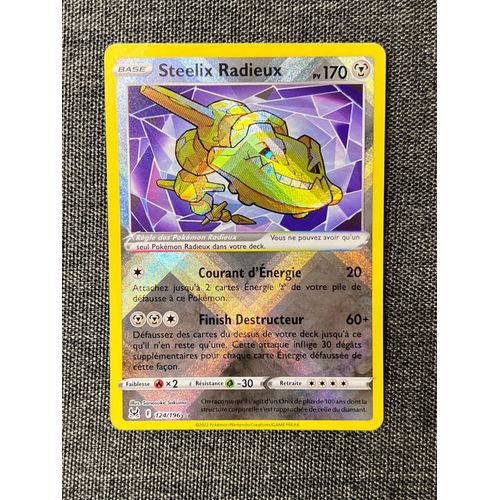 Carte Pokemon Steelix Radieux 124/196 Origine Perdue Eb11 Fr