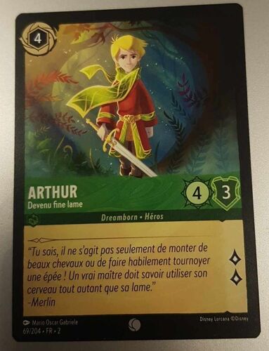 Carte Lorcana Disney (Chapitre 2) Commune - Arthur - Devenu Fine Lame (69/204)