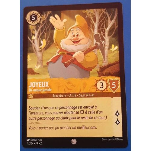Carte Lorcana Disney (Chapitre 2) Commune - Joyeux - De Nature Joviale (11/204)