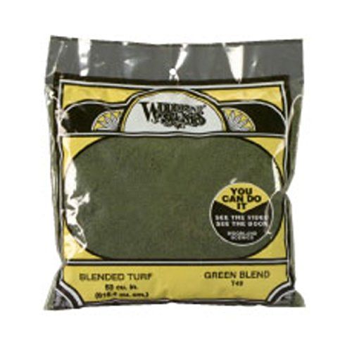 Woodland Scenics Green Blend Blended Turf In A 12 Oz.Bag