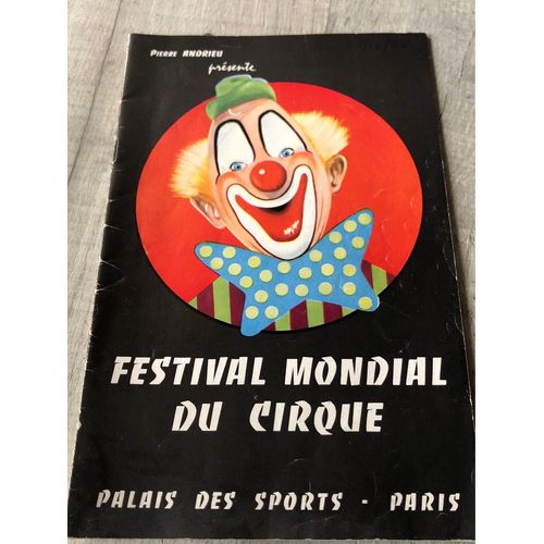 Programme Publicitaire, Festival Mondiale Du Cirque, Palais Des Sports, 1955
