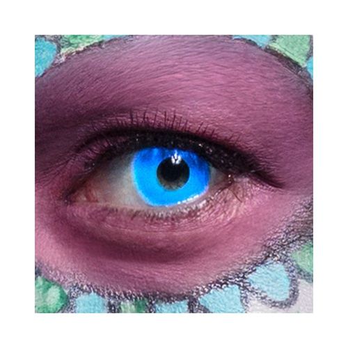 Lentilles Mensuelles 14mm Fluo Bleu - 30