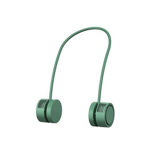 Ventilateur portable suspendu cou petit mini-ventilateur climatiseur portable pour se rafraîchir en été vert